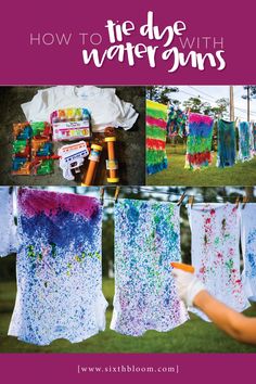 how to tie dye with watercolors