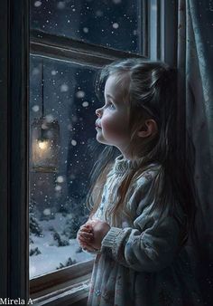 Mirela Anton, Holiday Portraits, Night Sky Painting, Dream Pictures, Bible Illustrations, Big Eyes Art, Winter Scenery, Beautiful Locations Nature, The Night Before Christmas