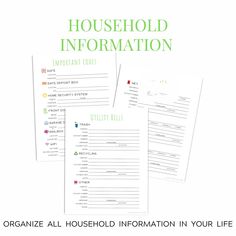 the ultimate guide to organize household information in your life