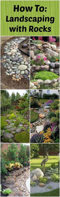 landscaping with rocks in the garden and how to use them for landscaping purposes, including lawning