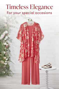 Dressing up doesn’t have to mean compromising comfort. From unique dresses and matching cardigans to flowy pant sets, our Special Occasions shop features soft hues, quality fabrics, unique designs. Flowy Pants Outfit Dressy, Fashion Over 60 Plus Size, Christmas Middle School, Spinach Bites, Homemade Bug Repellent, 2024 Spring Summer Fashion, Classic Fashion Looks, Bold Botanicals, Christmas Table Runner Pattern