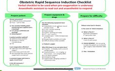 a poster with instructions on how to use an osteric rapid science induction checklist