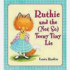 the book cover for ruthe and the not so teeny tiny lie