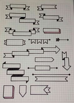 some arrows are drawn on a piece of paper