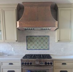 SINDA Handmade Rustic Style Vintage Copper Custom Kitchen Range Hood