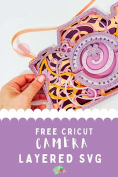 Free Layered Summer Camera SVG ⋆ Extraordinary Chaos Free Layered Svg Files, Gifts With Cricut, Summer Craft Projects, Joy Cricut, Summer Camera, Personal Stationary, Cricut For Beginners, How To Make Camera