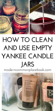 how to clean and use empty yankee candle jars