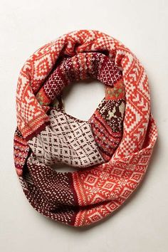 Fairisle Infinity Scarf #anthrofave Scarf Anthropologie, Frida Style, Fair Isles, Coachella Outfit, Vanessa Hudgens, Scarfs, Fair Isle