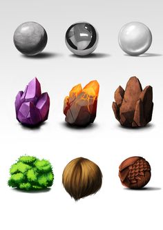 an image of different shapes and sizes of rocks