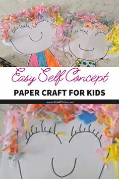 Make this easy self concept paper craft for kids to hang around the class and build self esteem in your kids. Make as part of a home school curriculum or in your classroom as an inclusive craft for kids. If you have a kid who loves cutting and gluing or a parent looking for a fun activity to do on a rainy day. Get ready for a colorful adventure with our fun curly paper hair craft for kids. Home School Curriculum, Concept Paper, Build Self Esteem, Hair Craft, Paper Craft For Kids, Kid Projects, Fun Activities To Do, Self Concept, School Curriculum