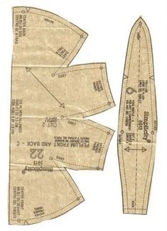 an old paper cut out to look like a boat with the bottom section folded up