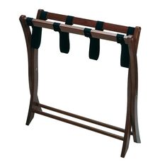 a coat rack with four coats hanging from it's sides and three black handles