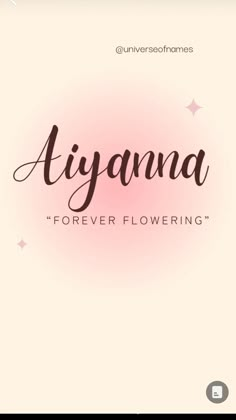 the words alganna are written in cursive writing on a pink background