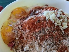 a white bowl filled with different types of food