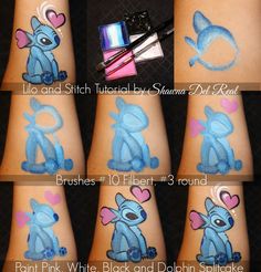 Disney Face Paint, Disney Face Painting, Painting Stitch, Monster Face Painting, Stitch From Lilo And Stitch, Art Face Painting, Diy Face Paint, Stitches Makeup