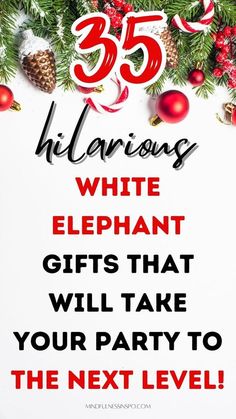 Fun White Elephant Gift Ideas, Dirty Santa Gift Ideas Funny, White Elephant Gift Exchange Ideas Funny, White Elephant Gifts For Work, Dirty Santa Gift Ideas, Work White Elephant, Dirty Santa Gift Exchange, Funny White Elephant Gifts, Christmas Gift Exchange Party