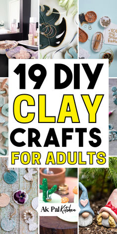 Unleash your creativity with engaging clay crafts suitable for all ages. Explore easy and enjoyable clay crafts for adults that include hands-on DIY clay projects. Discover the versatility of clay with polymer clay crafts, and air-dry clay crafts. Dive into the art of clay sculpting and handmade clay jewelry. Add a personal touch to your space with charming clay ornament ideas, and figurine crafts. Transform your home with unique home decor clay crafts, making each piece a true work of art. Clay Crafts For Adults, Polymer Clay Projects Diy, Homemade Clay, Polymer Clay Gifts, Sculpey Clay, Crafts For Adults, Diy Crafts For Adults