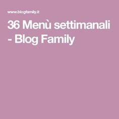 a pink background with the words'menu setimanaii - blog family '