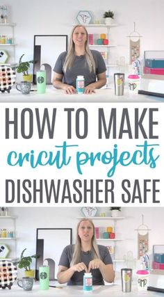 two women sitting at a desk with the words how to make circuit projects dishwasher safe