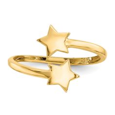 Yellow Rings, Cute Toes, Bow Jewelry, Toe Ring, Stacked Jewelry, Star Design, Gold Star, Fine Jewelry Gift