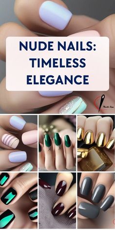 Emerald Green Nail Polish, Dusty Blue Dress, Peach Nails, Nude Nail Polish, Green Nail Polish, Brighter Days, Burgundy Nails