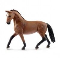 a toy horse that is walking on a white background with no image to describe it