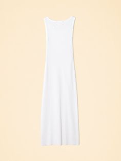 Rib Dress, Los Angeles Usa, Column Dress, Ribbed Dresses, White Sleeveless, British Indian, 2024 Collection, Summer 2024, Designer Outfits Woman