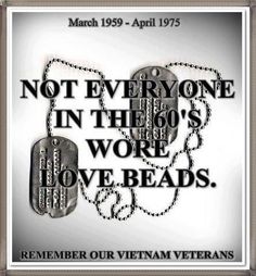 a poster with the words not everyone in the 60's were love beads