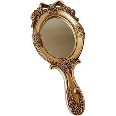 PRICES MAY VARY. Vintage handheld mirror-- the proper size handle of this vintage mirror is comfortable and convenient for holding, practical to use. Handheld small mirror-- with exquisite and simple design, this delicate mirror is a great to your female friends, suitable for women of all ages. Hand makeup mirror-- lightweight and safe for everyone who likes beauty. you can use it either at home or while traveling. Small mirror for travel-- 🌺🌷the travel cosmetic mirror with embossed pattern ar Gold Vanity Mirror, Hand Held Mirror, Mirrors For Makeup, Hand Makeup, Hair Brush Set, Portable Mirror, Mirror Vintage, Handheld Mirror, Travel Mirror