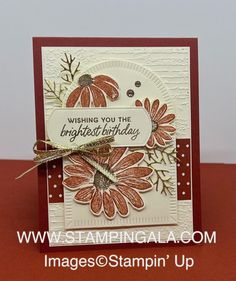 a card with flowers on it that says wishing you the brightest birthday