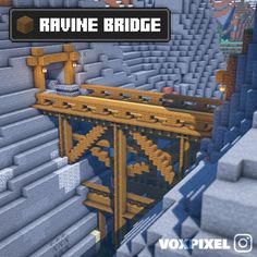 an image of a bridge in minecraft