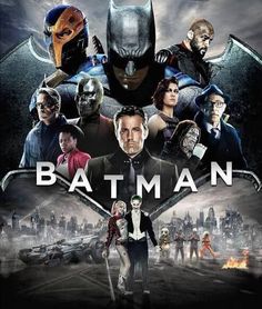 batman movie poster with all the characters