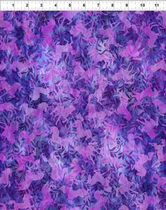 a purple and blue background with lots of leaves on it's sides, as well as a ruler