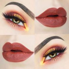 Make Up Designs, Drag Make-up, Yellow Makeup, Kajal Eyeliner, Tattoo Henna, Natural Eyeshadow, Makeup Artist Tips, Colorful Eye Makeup