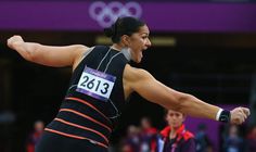 a female athlete in action on the track