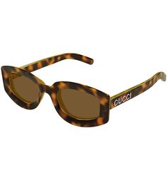 From Gucci&#x2C; these women's sunglasses feature:Injection frameGeometric shapeSolid lensRx ableNon-polarizedApprox. 51mm lens- 23mm bridge- 145mm templeImported. Gucci Cat Eye Sunglasses With Uv Protection For Summer, Gucci Summer Cat Eye Sunglasses With Uv Protection, Gucci Cat Eye Sunglasses With Polarized Lenses For Summer, Gucci Cat Eye Tinted Sunglasses For Summer, Modern Gucci Cat Eye Sunglasses For Summer, Summer Gucci Cat Eye Sunglasses With Polarized Lenses, Luxury Gucci Cat Eye Sunglasses For Summer, Designer Cat Eye Sunglasses With Polarized Lenses For Summer, Modern Brown Gucci Cat Eye Sunglasses