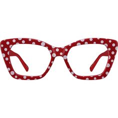 Now's the time to add some whimsy to your eyewear wardrobe with these attention-grabbing square glasses. This versatile look is a fun choice for both bold glasses and eye-catching sunglasses. Made with lightweight TR90 plastic the eyeglasses is comfortable enough for all-day wear. It is available in the following glossy colors: red black teal brown and white. | Zenni Women's Cat-Eye Prescription Eyeglasses Red Plastic