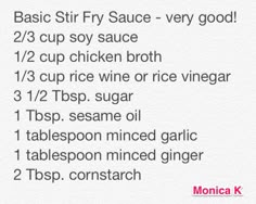 the ingredients for this recipe are shown in black and white, with red lettering on it