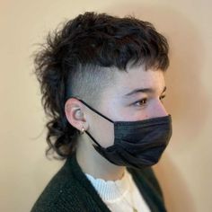 16 Best Mullet Haircut Styles in 2020 Shaved Side Mullet Men, Gay Mullet, Mullet With Shaved Sides, Punk Mullet, Gender Euphoria, Mullet Fade, Shaved Hairstyles, Mohawk Mullet