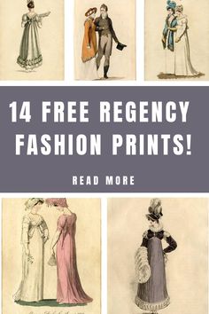 Grab these lovely Regency fashion prints for your crafts, junk journals, card-making, collages, DIY projects, and more! Collage Diy Projects, Regency Fashion Plates, Rust Color Dress, Victorian Men, Light Blue Ribbon, Collage Diy, Nostalgic Images, Regency Fashion