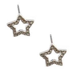 Wedding Earrings Silver Crystal Star Stud Earrings Elegant Star-shaped Sparkling Crystal Earrings, Elegant Sparkling Star Crystal Earrings, Elegant Silver Earrings With Star Charm, Star-shaped Sparkling Earrings For Anniversary, Sparkling Star-shaped Earrings For Anniversary, Sparkling Star-shaped Jewelry For Parties, Elegant Party Earrings With Star Charm, Elegant Star Charm Earrings For Party, Silver Star Embellished Earrings For Party