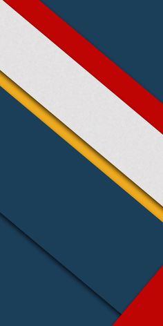 a red, white and blue background with an orange stripe