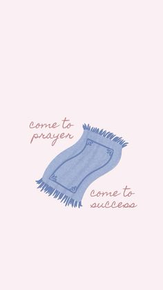 a drawing of a blue object with the words come to prayer