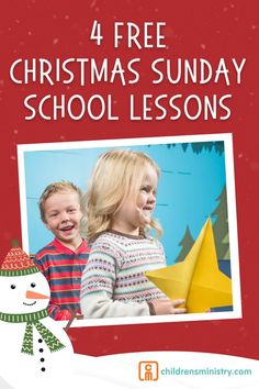 the four free christmas sunday school lessons