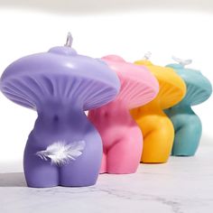 Female Body Mushroom Silicone Mold Candle Making Molds Resin Soap Cake Chocolate mould Description Creative Set: the package comes with 1 piece of DIY candle mold in pink mushroom and women body shape, and the size is about 12 x 9.5 x 9.5 cm/ 4.72 x 3.74 x 3.74 inches, funny and interesting, which can well cater to your artistic taste Easy to Use and Demold: the female body candle mold is simple and soft for you to use, you can pour your preferred ingredients into the molds and leave to rest unt Candle Designs, Body Candle, Soap Cake, Candle Molds Diy, Soap Carving, Pink Mushroom, Candle Making Molds, Diy Candle, Candle Art