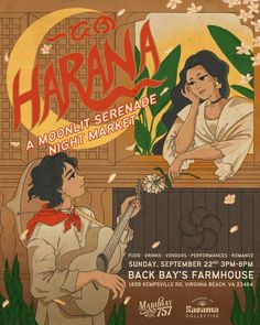 the poster for havana's moonlight serenade night market