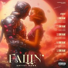 the album cover for falin's artist name, featuring an image of two people in