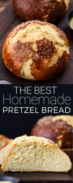 this homemade pretzel bread is so good and easy to make it's perfect for breakfast