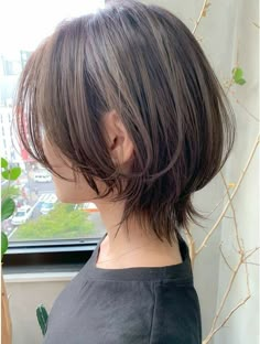 Short Hairstyles Thick Hair Women, Short Hair Unstyled, Hime Cut Short Hair