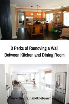 3 perks of removing a wall between kitchen and dining room in the same house